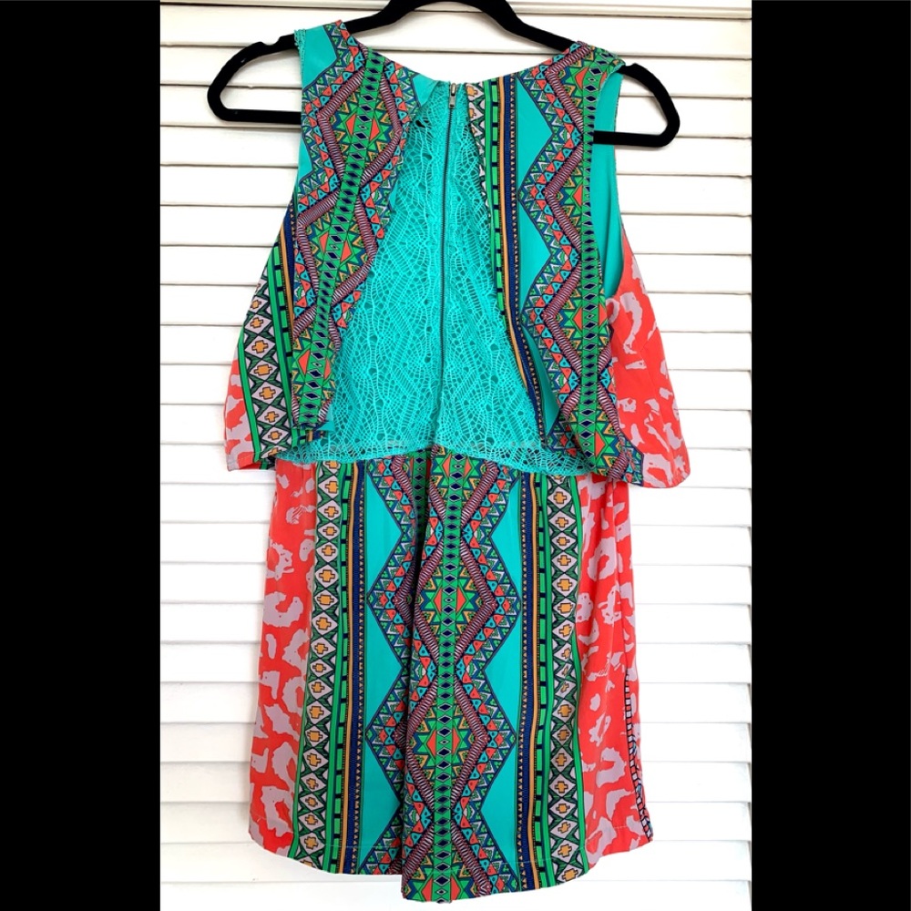 Colorful Pattern Romper - Picture 2 of 2